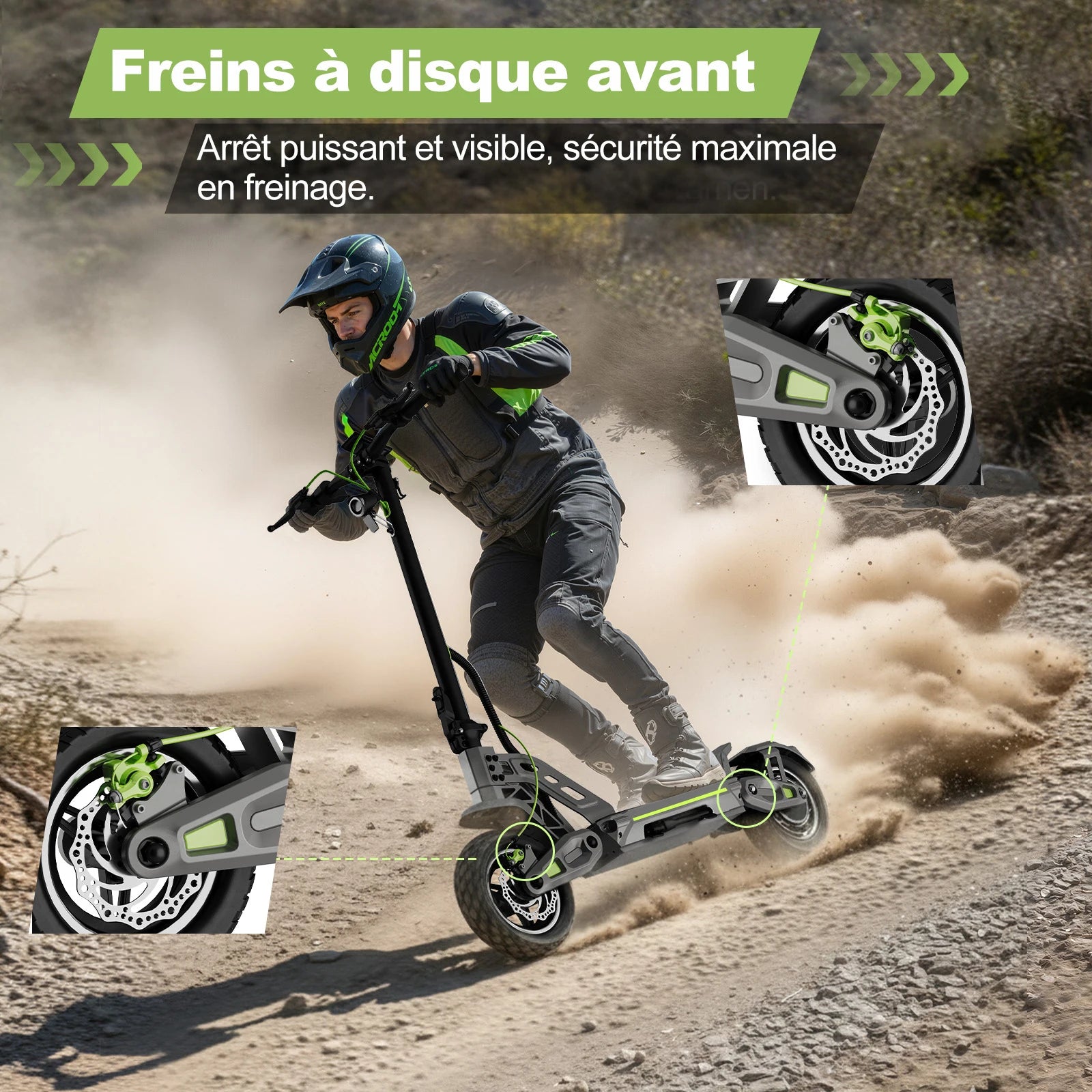 Trottinette électrique 800W 48V 13AH