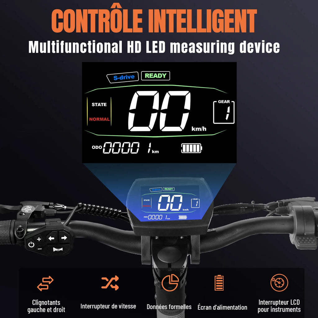 Trottinette électrique 2000W 48v 20.8AH