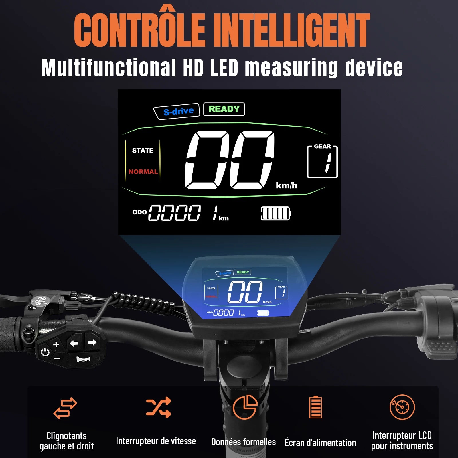 Trottinette électrique 2000W 48v 20.8AH