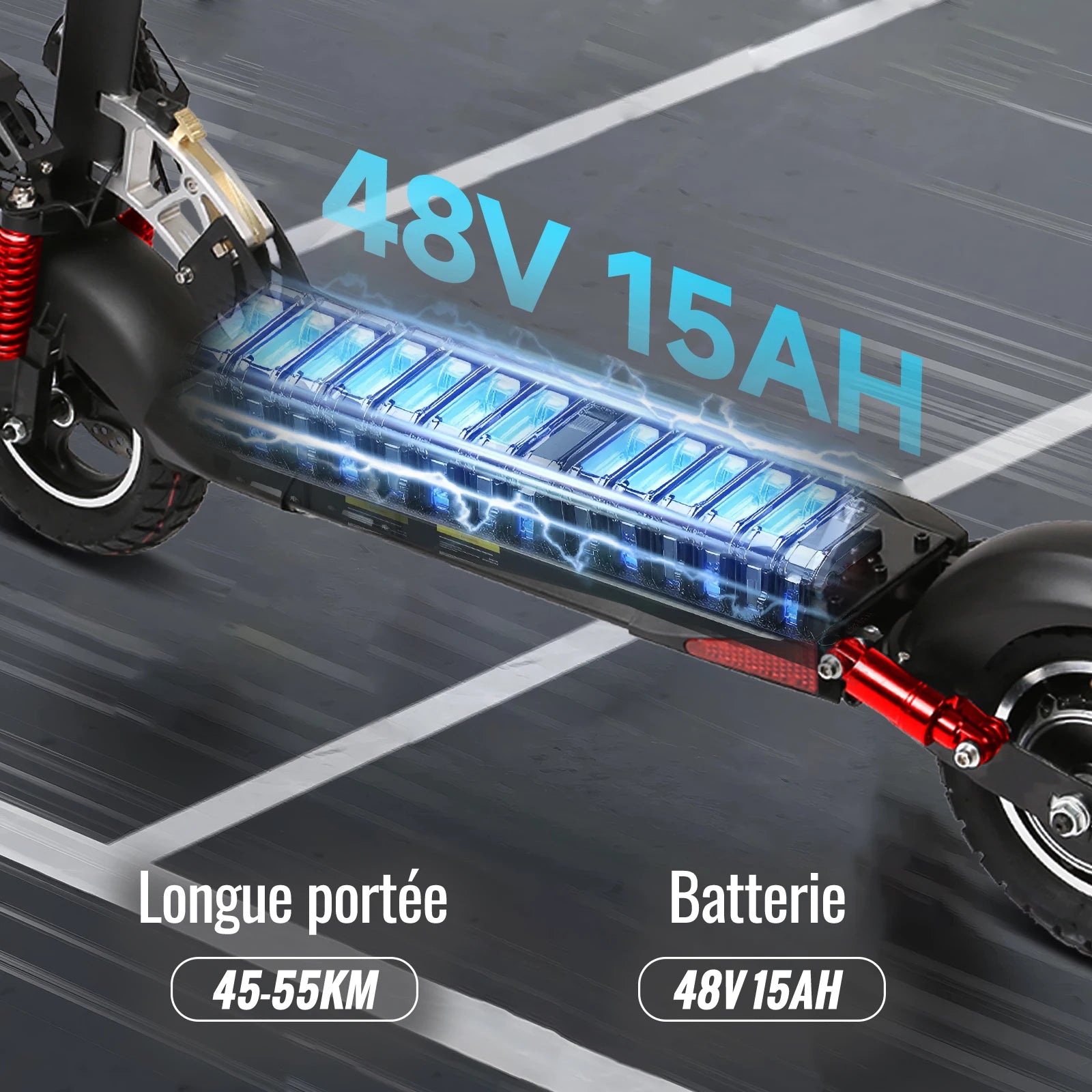 Trottinette électrique 800W 48V 15AH
