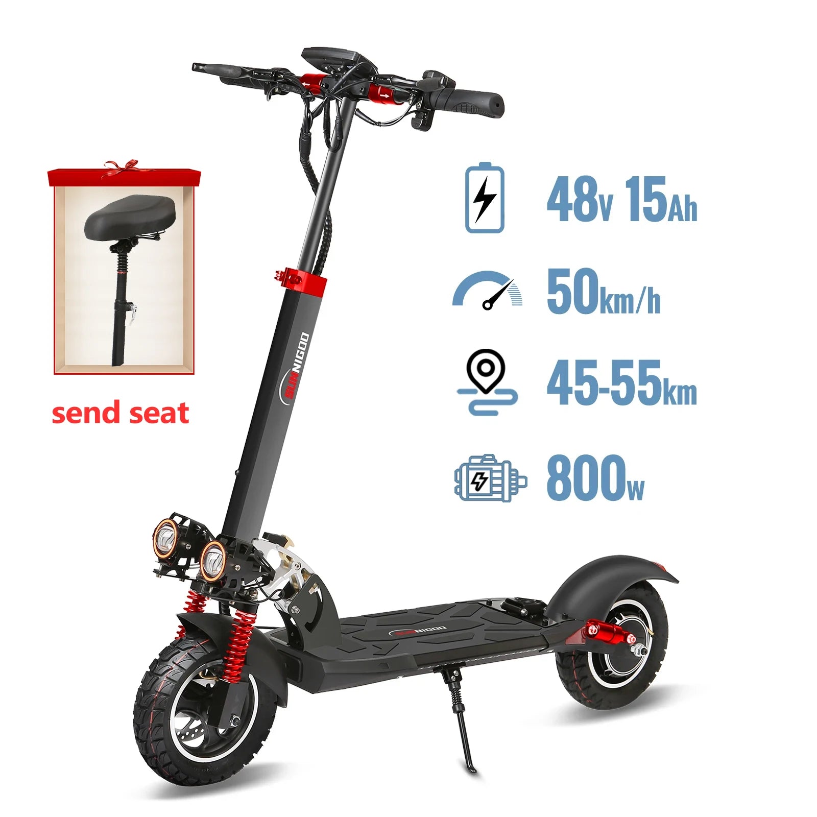 Trottinette électrique 800W 48V 15AH