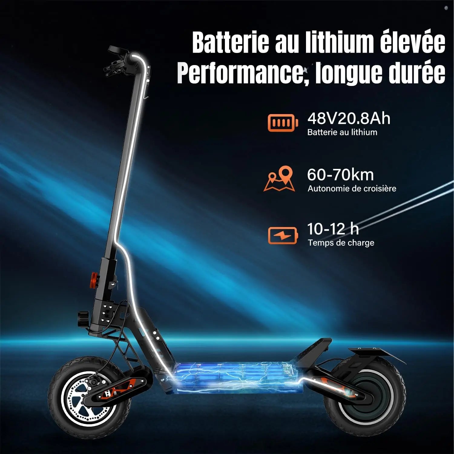 Trottinette électrique 2000W 48v 20.8AH