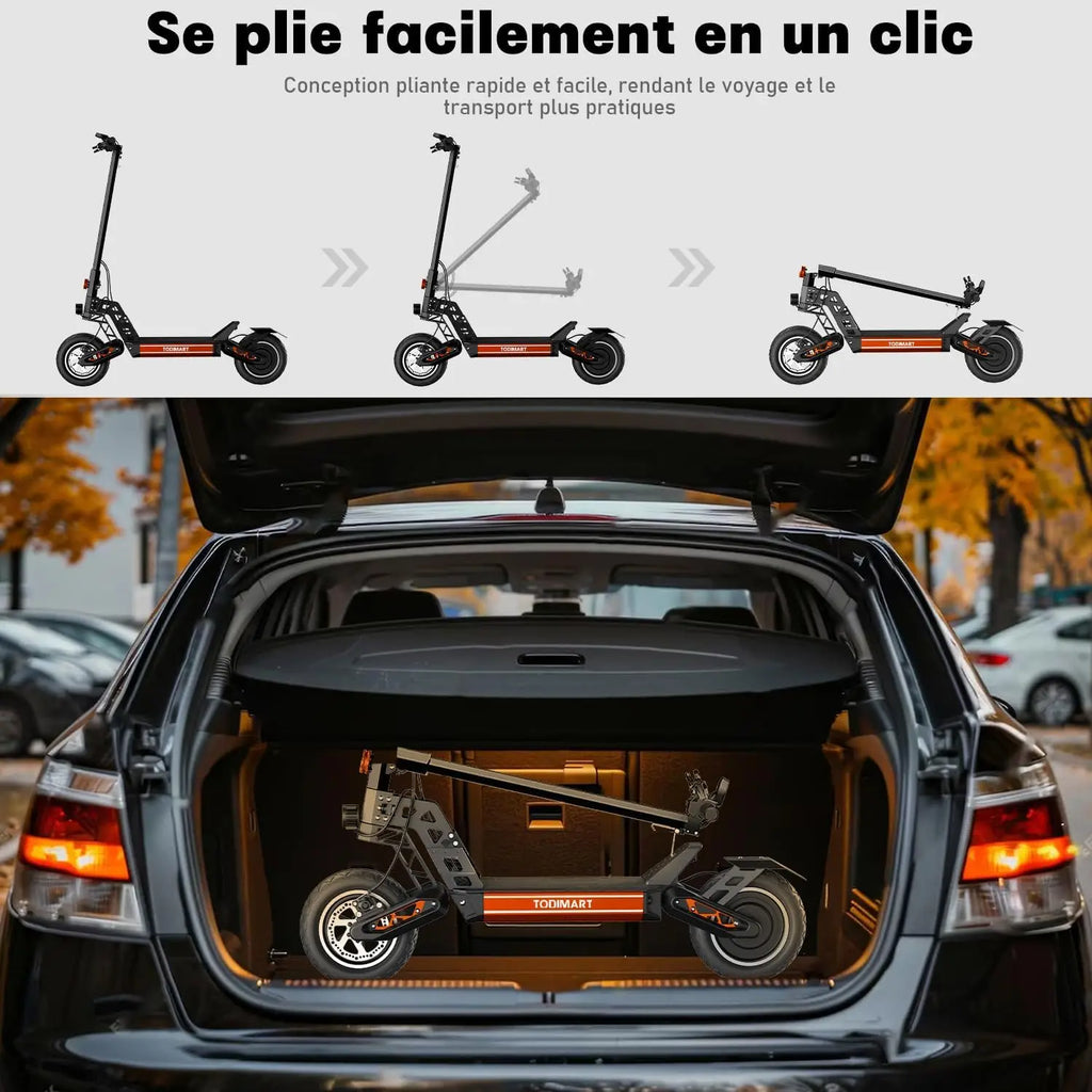 Trottinette électrique 2000W 48v 20.8AH