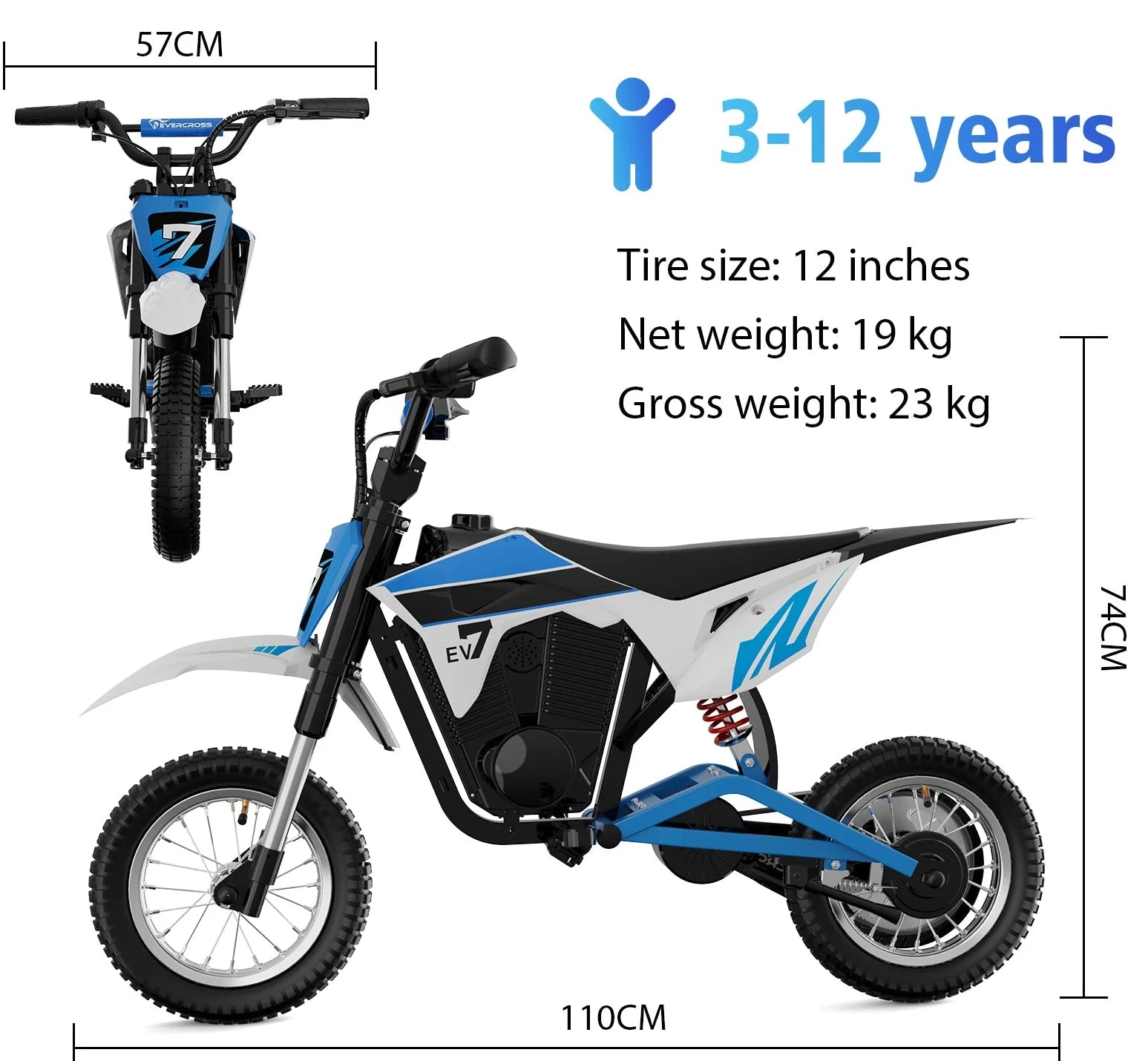 Moto électrique 300W 36V 5.2AH